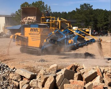 Crushing Concrete with the Rebel Crusher